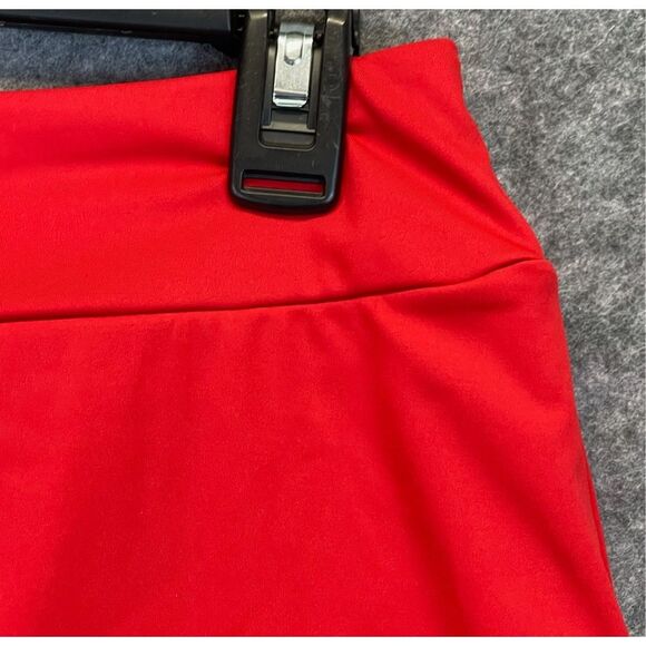 LOU KEITH Skort Large Red A-Line Mini Flat Front Tennis Pickleball Activewear - Picture 3 of 8